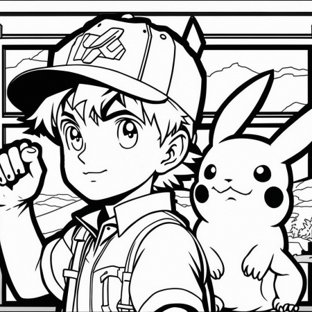 Pikachu a Ash